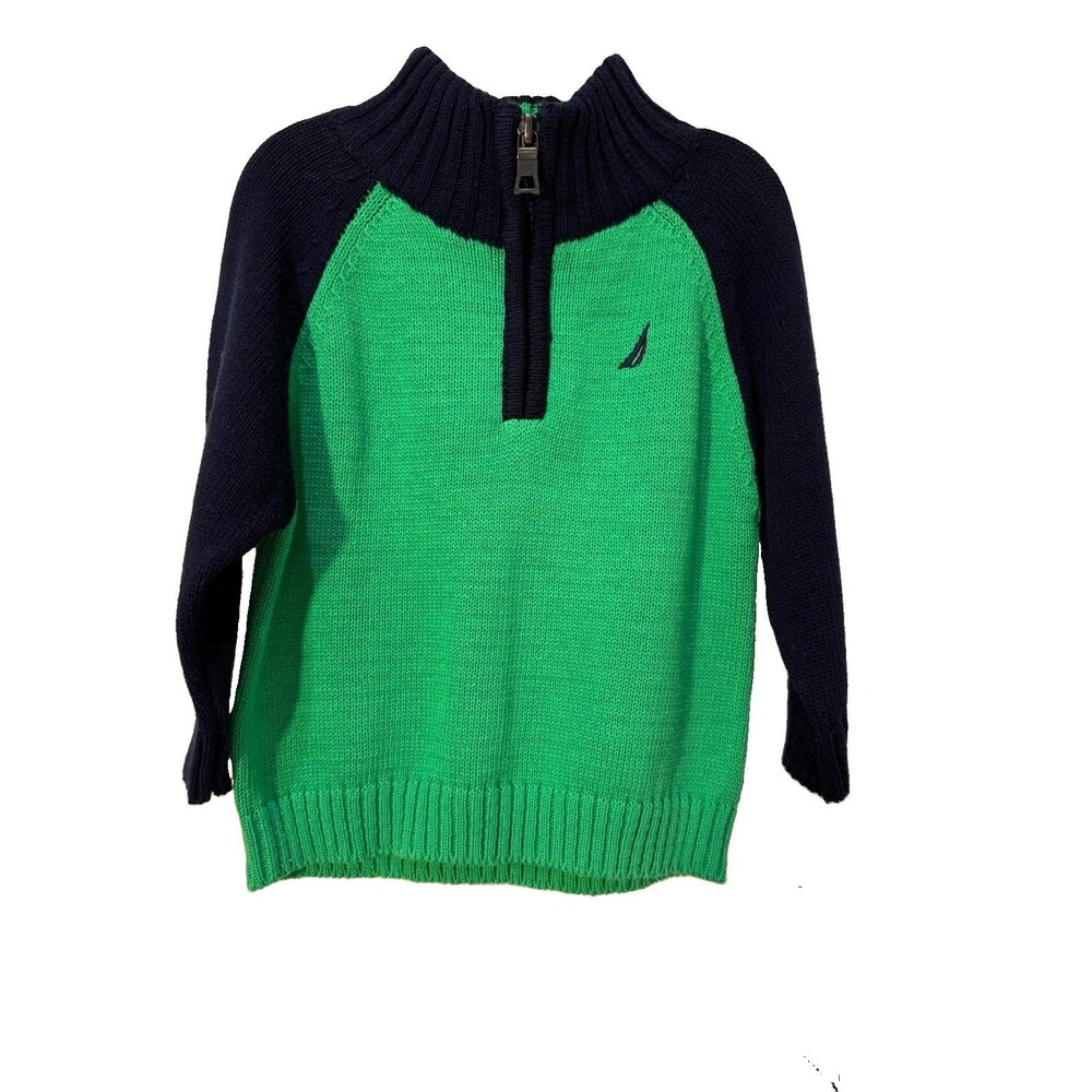 NWT Nautica Sweater Size 12M Blue & Green